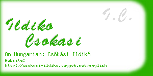 ildiko csokasi business card